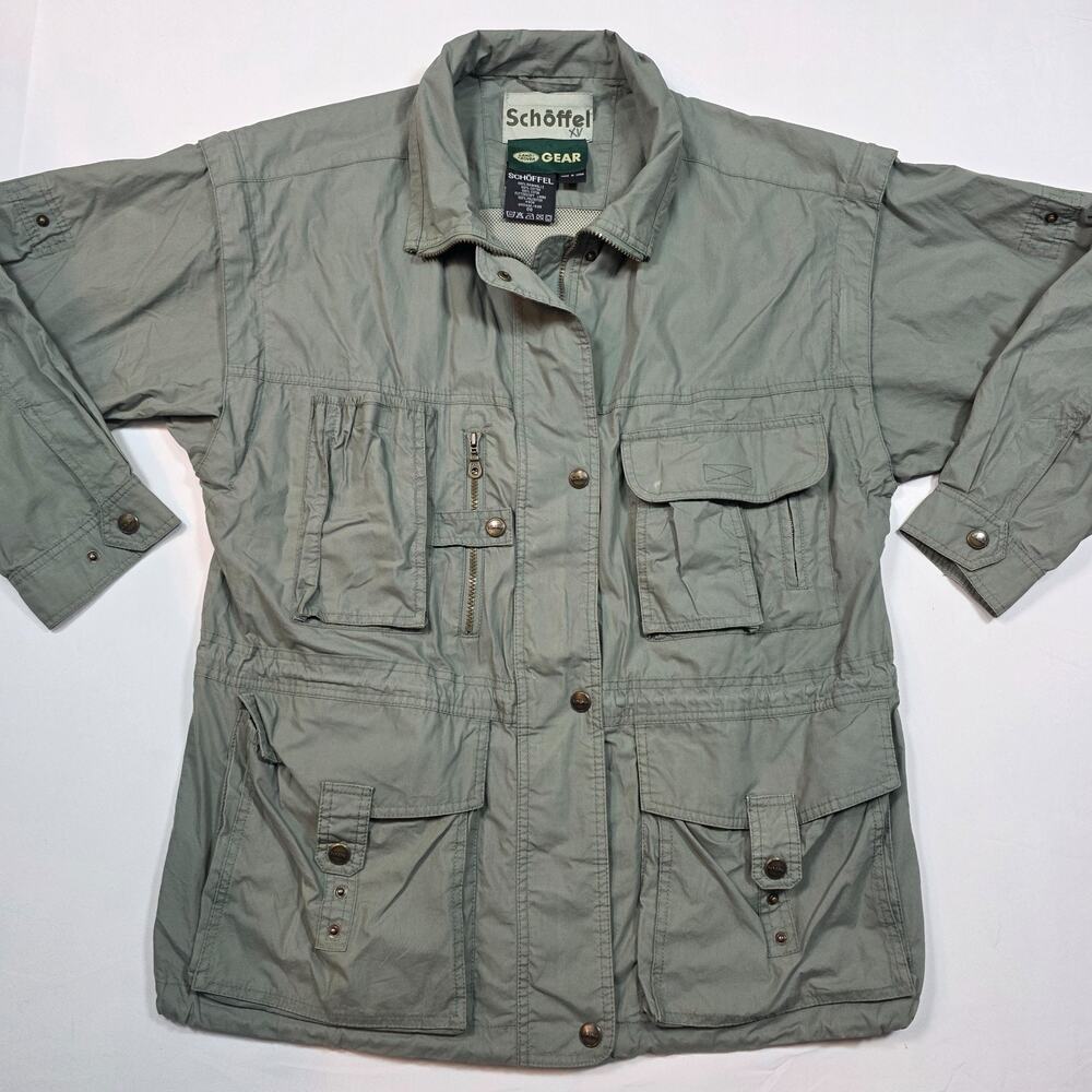 LAND ROVER Gear Schoffell Convertible Utility Field Jacket Womens size 8